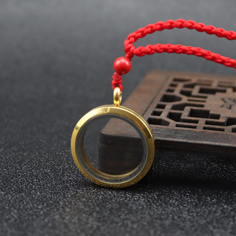 Buddha Cinnabar Bottle Necklace