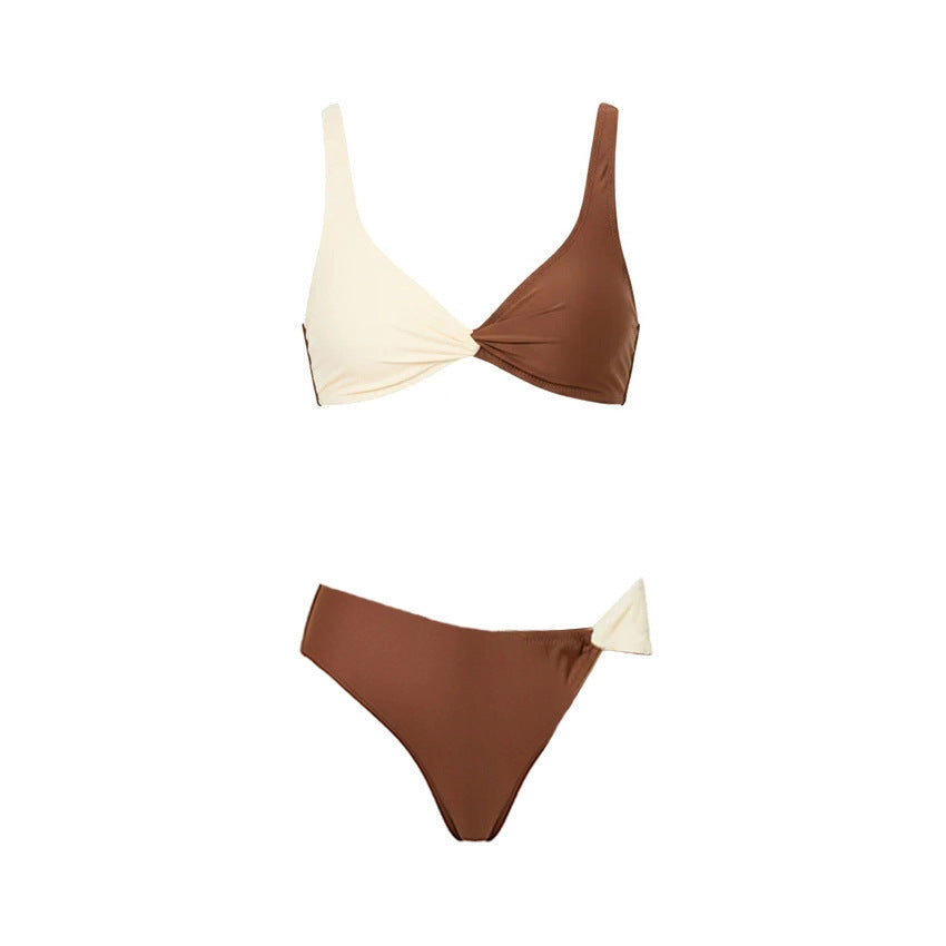 Color Block Bikini Set