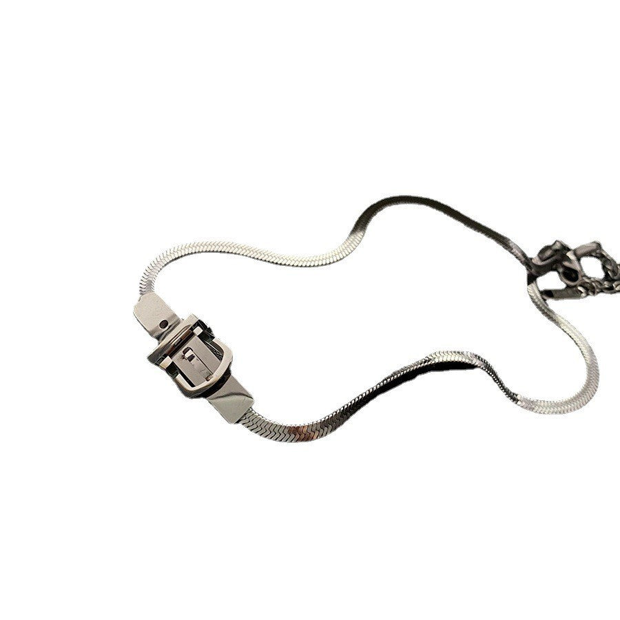 Titanium Steel Strap Necklace
