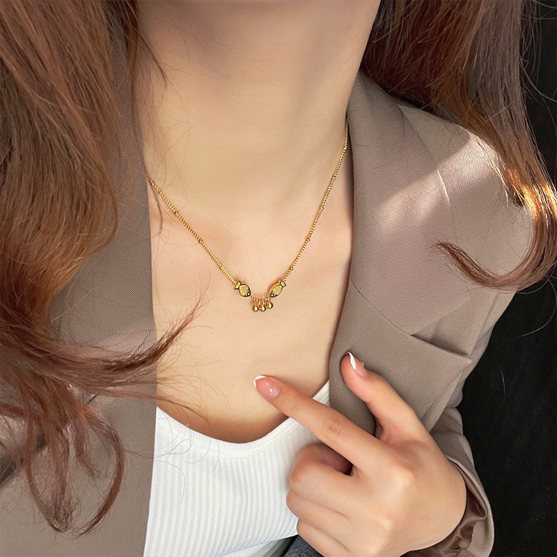 Pisces Titanium Steel Necklace