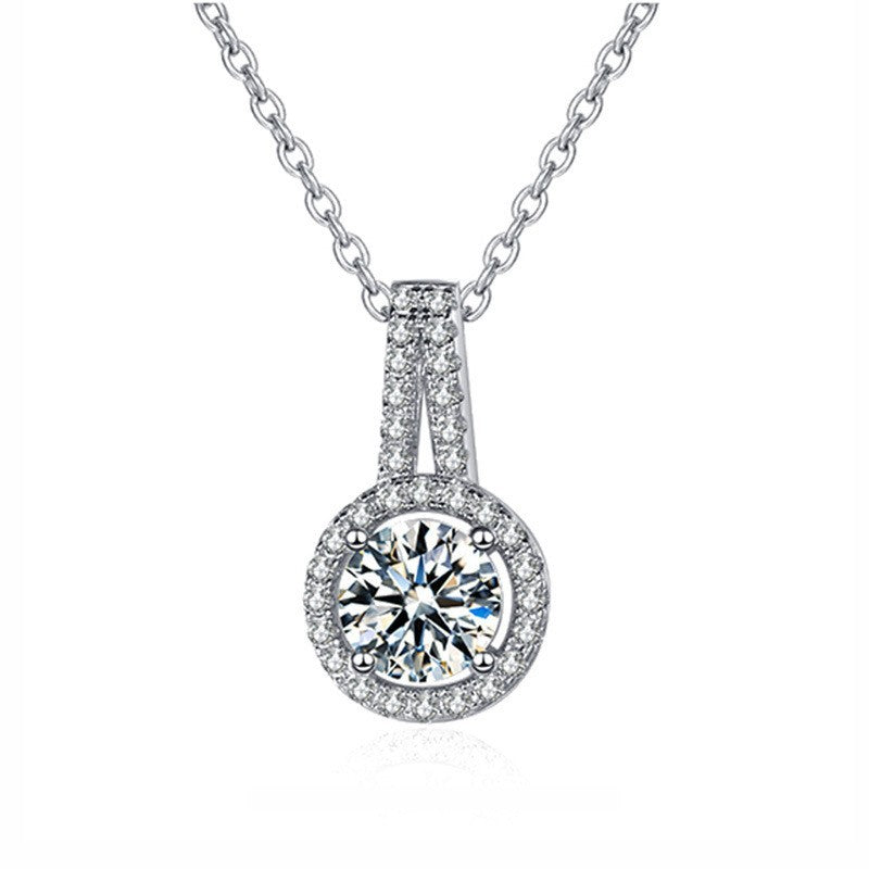 Moissanite Round Bag Pendant