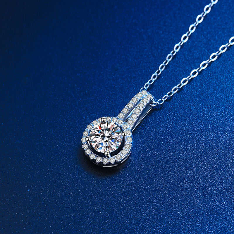 Moissanite Round Bag Pendant
