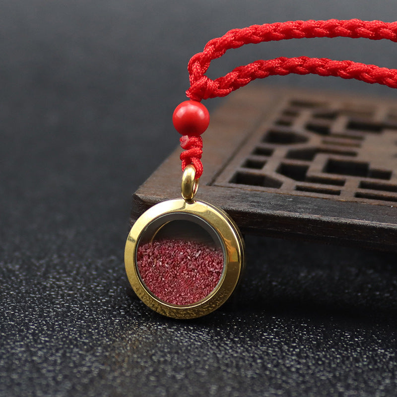 Buddha Cinnabar Bottle Necklace