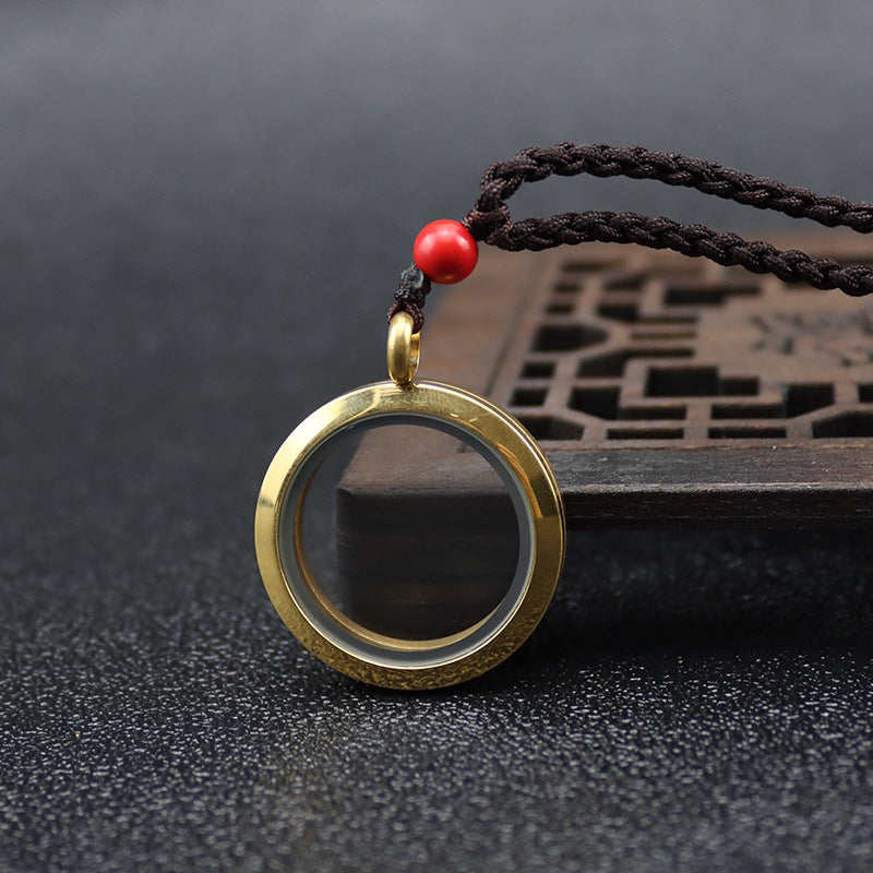 Buddha Cinnabar Bottle Necklace