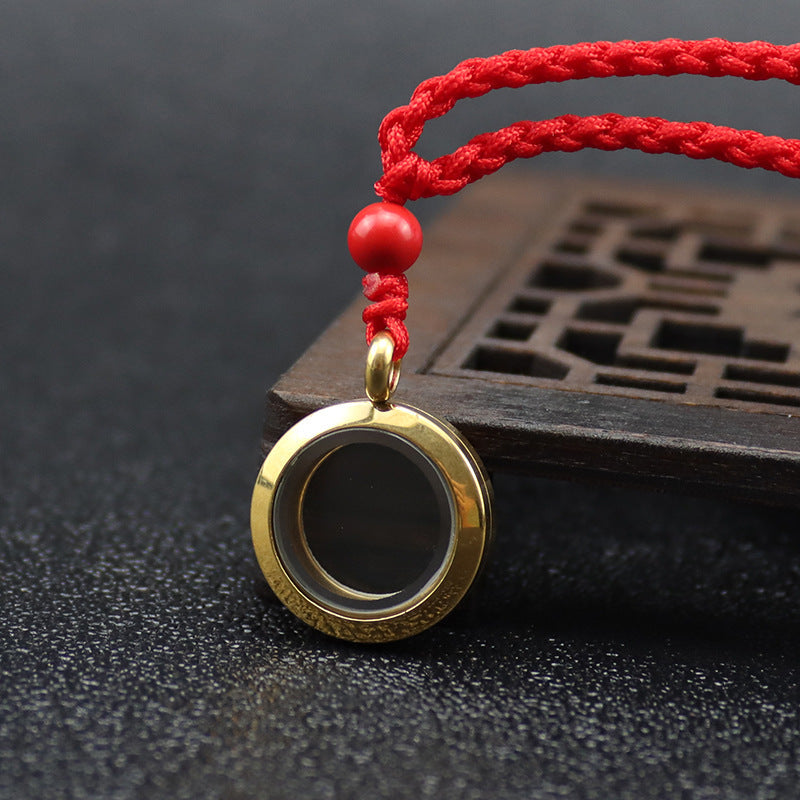 Buddha Cinnabar Bottle Necklace