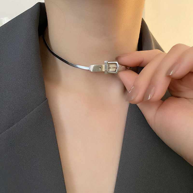 Titanium Steel Strap Necklace