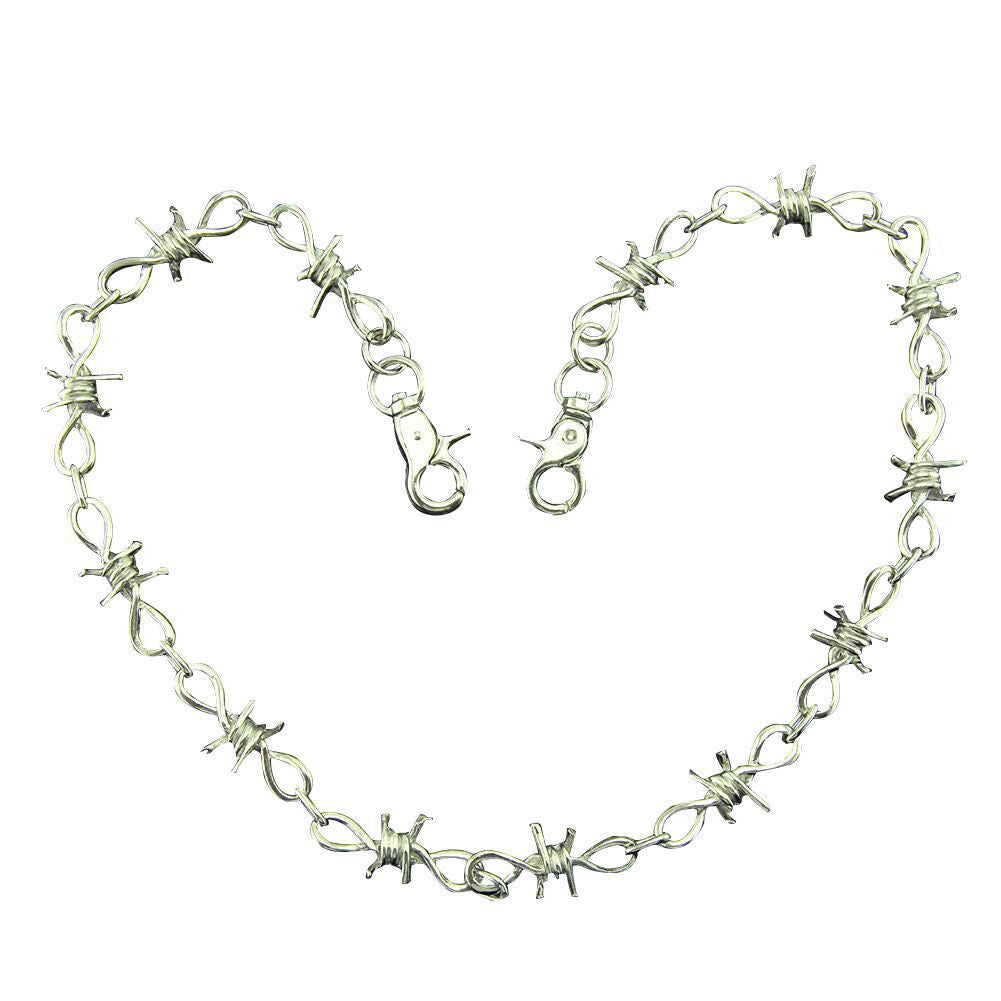 Metal Thorn Blade Necklace