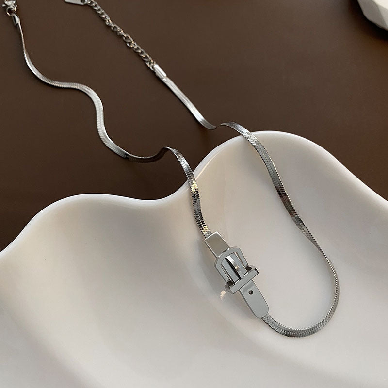 Titanium Steel Strap Necklace