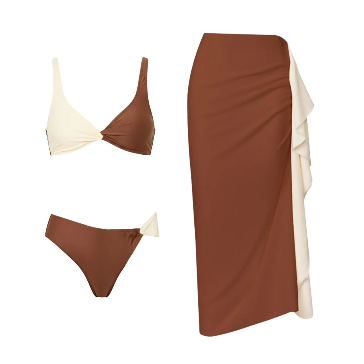 Color Block Bikini Set