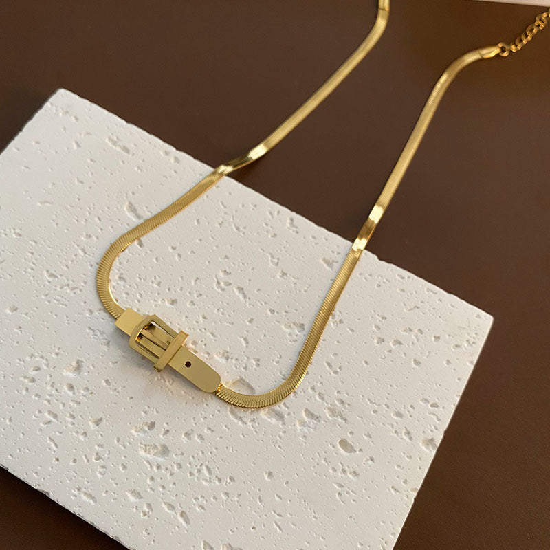 Titanium Steel Strap Necklace