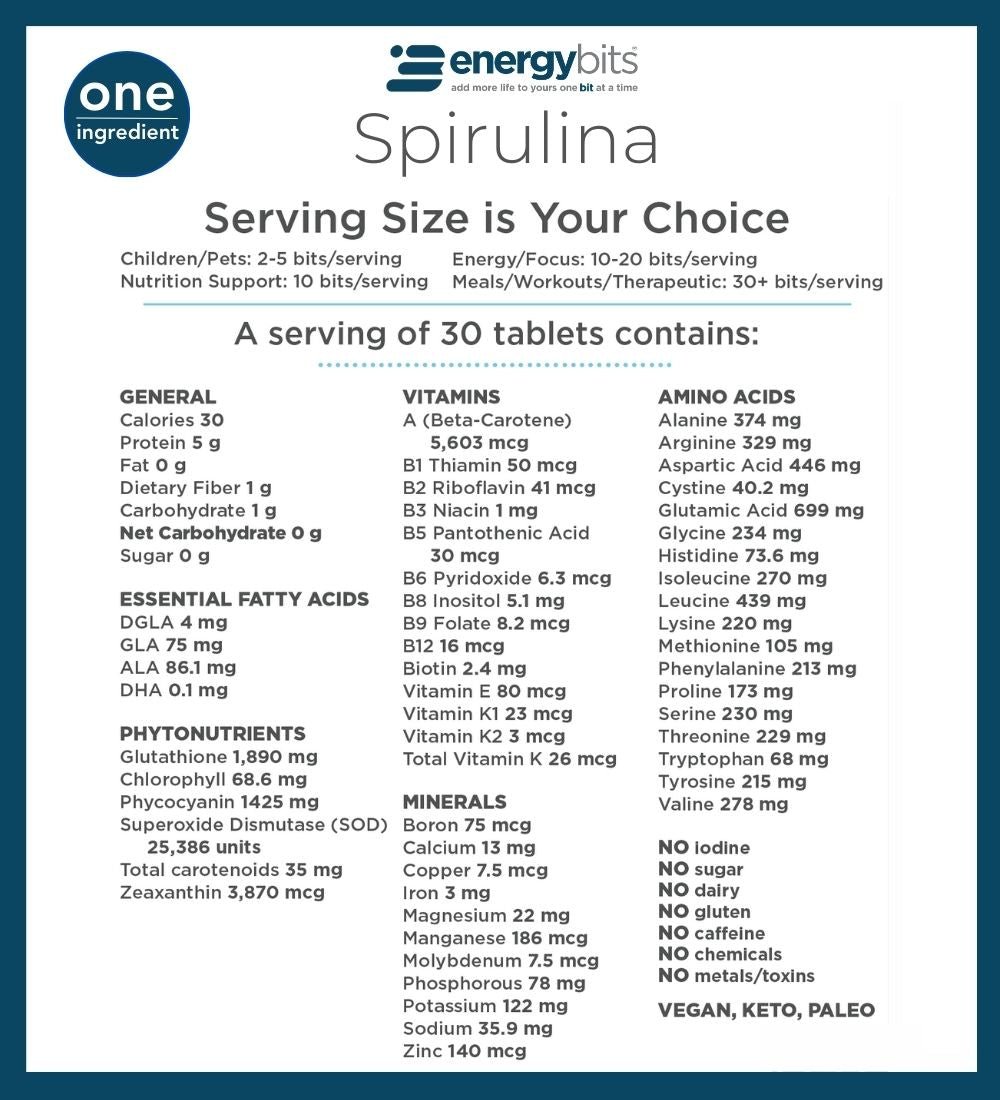 Spirulina Superfood Tabs